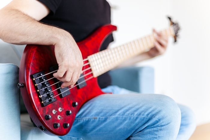 bass-guitarist-performing-a-riff-in-mayflower-village