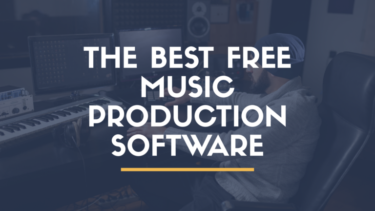Producer using free music production software on Mac and Windows computers